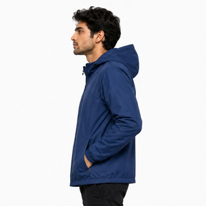 Veste coupe-vent légère pour homme, imperméable, légère, pour le sport en montagne, avec capuche, veste de pluie - Product Image 1