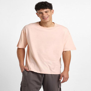 เสื้อออกกำลังกายแฟชั่นผู้ชายผ้าฝ้าย100% เสื้อยืดคอลเลกชั่นทรงหลวมทรงหลวมไซส์พิเศษ - Product Image 1