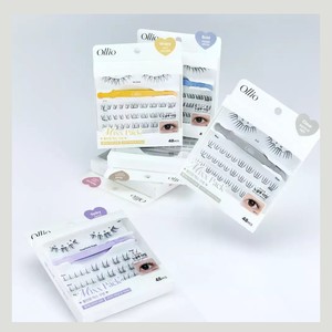 Faux cils Ollio coréens K-Beauty Olrio Olrio sans colle, pack mixte, plus choisissez 1 des 6 types - Product Image 6
