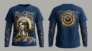 Ropa de Moda Urbana Cómoda, Elegante y a la Moda, Venta al por Mayor, Camiseta de Manga Corta Doble con Pedrería, 100% Algodón - Product Image 2