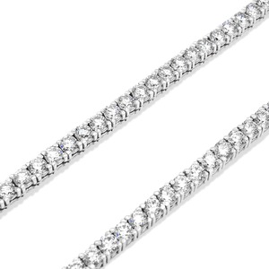 DVINS JEWELS Cadena de Tenis Chapada en Oro de 14K con Diamantes Cultivados en Laboratorio, Certificación IGI, Unisex, Estilo Hip Hop, Corte Brillante, Lujo - Product Image 4