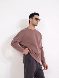 Sudadera Unisex Oversize con Capucha de Forro Polar Antipelusas, Color Liso, Ropa Casual de Invierno, 100% Algodón Tejido, Ajuste Holgado - Product Image 3
