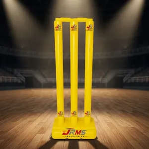 Plastic Eco-Friendly Lightweight Yellow Plastic <b>Cricket</b> Wickets Durable Indoor Practice <b>Equipment</b> - Product Image 3