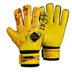 Gants de gardien de but de qualité supérieure, paume en latex haute adhérence, matière extensible imperméable, protection UV, et logo personnalisé - Product Image 1