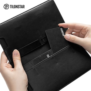 TILONSTAR TMB114 Portefeuille universel noir tendance avec blocage RFID, sac à téléphone en cuir à double pliage - Product Image 2