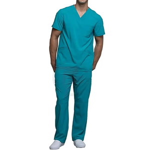 Premium Men's Zippered Bomber-Style Scrub Hospital Uniform Athletic Fit Modern Full-Zip Performance Medical Scrub Uniform Jacket - Product Image 5