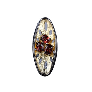 <span class=keywords><strong>Rosso</strong></span> <span class=keywords><strong>granato</strong></span> argento anelli - Product Image 5