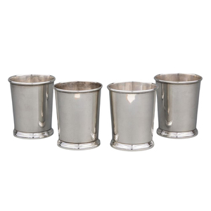 Gold Plated Metal Mint Julep <b>Cups</b> <b>Set</b> Classic Bead Edge Design For Parties And Events Barware Beer Drink Julep <b>Cups</b> - Product Image 2