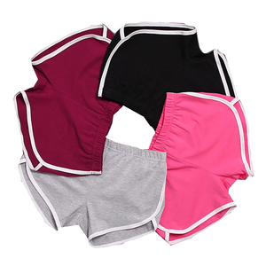 Shorts en coton pour femmes, taille haute, jambes larges, cordon de serrage, taille élastique, coupe ample, volants, shorts décontractés d'été avec poches - Product Image 6