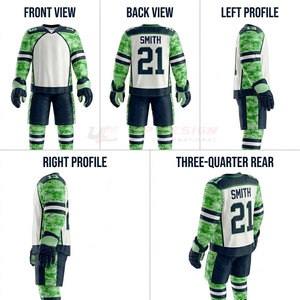 Uniforme de hockey sur glace personnalisé de haute qualité, nouveau design, matériau durable et respirant, service de sublimation OEM, unisexe adulte - Product Image 6