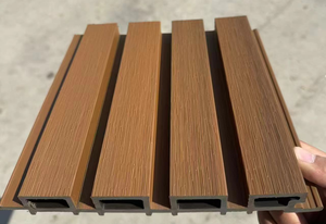 Thiết kế hiện đại WPC Composite Tấm tường trong nhà và ngoài trời chống cháy bên ngoài tấm Tường trực tiếp nhà sản xuất bán hàng - Product Image 4