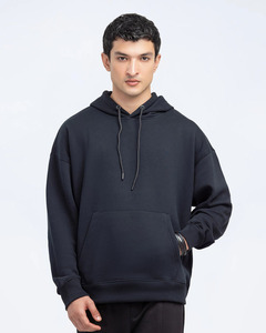 <b>Men</b>’s Premium <b>Pullover</b> Hoodie – Heavyweight Cotton Sweatshirt Unisex Plain Dark Hoodie – Thick Fabric Casual Sweatshirt <b>For</b> <b>Men</b> - Product Image 2