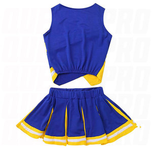 Best Reasonable Price Cheerleading Uniforms Professional Sports Team Sleeveless Cheerleader Uniform Cheap High Quality Durable - Product Image 2
