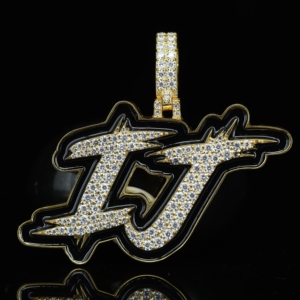 S925 Gold Plated Custom Moissanite Pendant Men Women Rapper Hip Hop VVS1 Diamond Letters Name Fashion Bling for Certified Luxury - Product Image 6