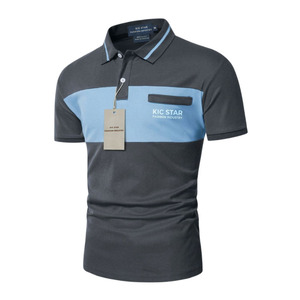 Polo de Hombre Bicolor, Algodón Piqué, Manga Corta, Estilo Casual con Ribete en Contraste, Marca Privada, Hecho en Pakistán - Product Image 1