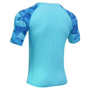 Wholesale Custom Sublimation Short Sleeve Swimwear Shirt Mma Diving <b>Surf</b> Swim Upf 50 Rash Guard with Customized Colors and Sizes - Product Image 5
