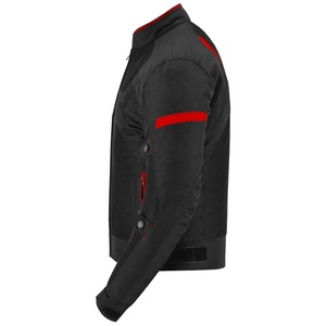 Certifié CE Veste de moto d'été mince pour hommes Fermeture à glissière imperméable avec col montant Installation rembourrée pour l'équitation - Product Image 2