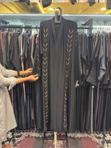 New Gray High Neck <b>Long</b> Sleeve Floor Length Abaya With Sequined Bow Embroidery Modest Islamic <b>Dress</b> <b>For</b> Women Middle East Style - Product Image 6