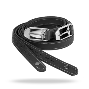 Premium Leather Stirrup Straps English Saddle Stirrup Leathers Equestrian Riding <b>Equipment</b> - Product Image 1