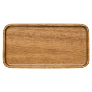Plateau rectangulaire décoratif en bois de manguier naturel sculpté à la main pour le petit-déjeuner, les aliments, le thé et la décoration intérieure - Product Image 1