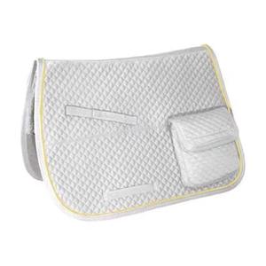 Tapis de selle de dressage pour chevaux de qualité supérieure, entièrement doublés de polaire, respirants et polyvalents, avec poches - Product Image 2