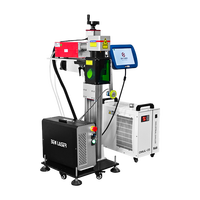 Imprimante laser UV volante haute vitesse pour marquage en ligne sur ligne de production, impression de date et de logo, sans encre, sans consommables