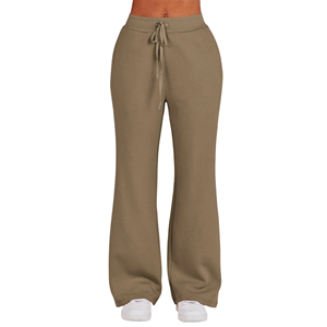 Ensembles de survêtements pour femmes, 2 pièces, comprenant un sweat-shirt à quart de zip et un pantalon de survêtement à jambes larges - Product Image 5