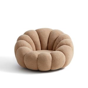Fauteuil Citrouille Moderne en Velours – Siège d'Appoint Contemporain pour Projets Intérieurs - Product Image 3