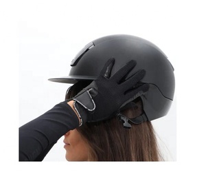 Gants d'équitation en cuir pour l'été, en tissu de haute qualité, personnalisés, pour femmes, pour la course équestre - Product Image 4