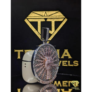 Pendentif tendance Arbre de Vie en diamant cultivé en laboratoire, en argent sterling 925, entièrement serti, collier rond luxueux par Trisha Jewels - Product Image 3