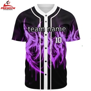 Maillot de baseball personnalisé de haute qualité, sublimation, tissu léger et doux, coupe confortable, respirant - Product Image 1