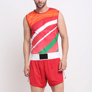 Uniformes de Boxeo en Oferta, 100% Poliéster, Duraderos, de Secado Rápido, Talla Personalizada, Logotipo e Impresión de Color Personalizados, Los Mejores Uniformes de Boxeo - Product Image 1