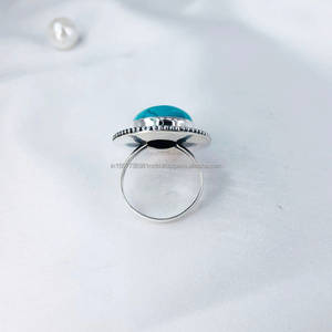 <b>Turquoise</b> Silver <b>Ring</b> December Birthstone, Healing Gemstone, <b>Turquoise</b> <b>Ring</b>, Solitaire <b>Ring</b> Handmade Woman <b>Rings</b> - Product Image 5