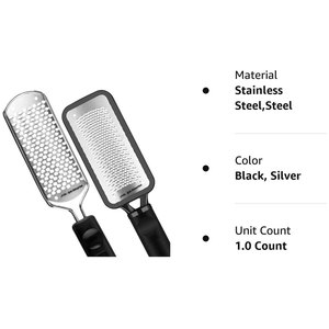 2Pcs Colossal Professional Foot <b>File</b> and Callus Remover Set High Grade Stainless Steel Foot Rasp for Wet and Dry Feet - Product Image 2