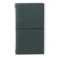 DESIGNPHIL Cuaderno de Viaje Hecho en Japón, Tamaño Regular, Tapa Dura de Cuero Genuino, Diario de Viaje Recargable, Impreso