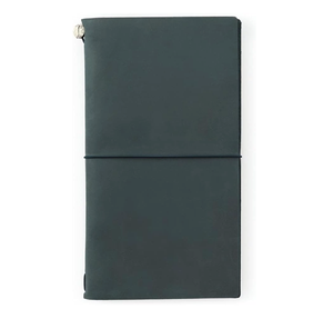 DESIGNPHIL Carnet de Voyage Fabriqué au Japon, Format Standard, Couverture Rigide en Cuir Véritable, Journal Rechargeable, Agenda de Voyage, Cadeau - Product Image 1