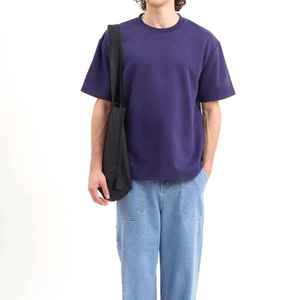T-shirts pour hommes à manches courtes respirants, 100% coton biologique, haute qualité, vente en gros, t-shirts unis, service OEM - Product Image 4