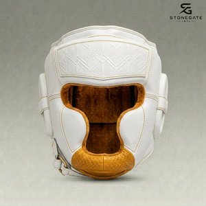 Protège-tête en cuir imprimé sur mesure, léger et réglable, respirant, pour l'entraînement de MMA et de Kickboxing 2026 - Product Image 1