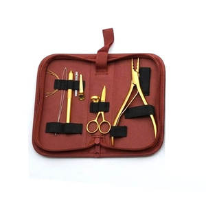 Kit Profesional de Herramientas para Extensiones de Cabello de Acero Inoxidable: Tijeras, Cuchilla, Pinza para Extensiones de Cinta, Peine Separador - Product Image 3