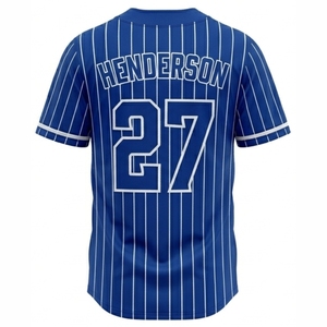 Ventes en gros de maillots de baseball personnalisés pour hommes, manches courtes, col en V uni, évacuation de l'humidité, séchage rapide, coupe régulière, adulte, 100% polyester - Product Image 2