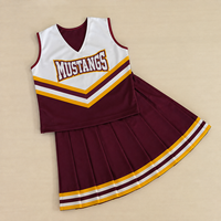 Maillot de baseball Mustangs, rayures bordeaux, blanc et jaunes, personnalisable avec logo sur le devant, entièrement imprimé par sublimation, polyester 180g