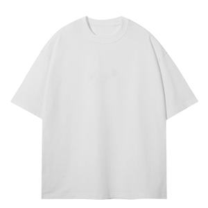 เสื้อยืดโอเวอร์ไซส์ผ้าคอตตอนหนา 240 กรัม ทรงวินเทจ ล้างสีแบบแอซิด พร้อมโลโก้แบบกำหนดเอง  ป้องกันการยับ  สำหรับผู้ชาย  แบบ DTG DTF  ดีไซน์เปล่าสำหรับออกแบบเอง - Product Image 1