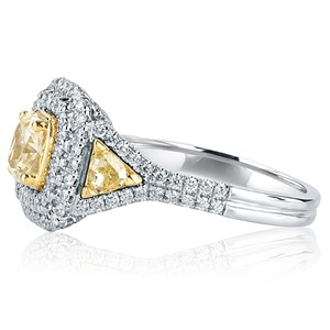 Elegant Design Radiant Cut Lab Grown Diamond Prong Set <b>Ring</b> in 14K White Gold <b>Wedding</b> & Engagement Diamond <b>Ring</b> for Wholesale - Product Image 3
