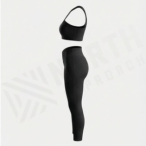 Design Women Fashion Sports Apparel Yoga <b>Set</b> Two Piece <b>Suspenders</b> Bra Breathable Gym Workout Activewear Clothes - Product Image 3