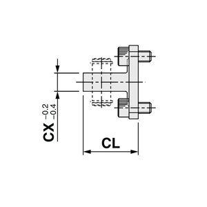 SMC Pneumatics Double Chape CQ-D040 Supports de montage Pièces pneumatiques - Product Image 2