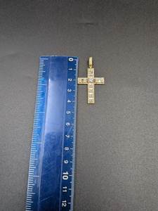Colgante de Cruz Hip Hop de Fe Religiosa, Plata 925, Chapado en Rodio/Oro de Lujo, con Moissanita VVS, Personalizado, Otros Regalos - Product Image 5