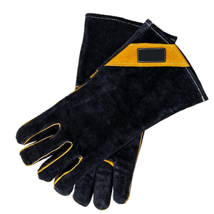 Buen Proveedor con Logotipo Propio, Guantes de Soldadura de Seguridad de Grado Industrial, Resistentes al Calor, de Cuero Duradero, con Protección Completa - Product Image 1