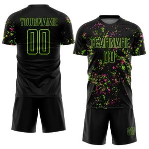 Conjuntos de Uniformes de Fútbol Personalizados, Camisetas de Fútbol Transpirables Sublimadas, Verdes y Blancas, para Jóvenes y Hombres, Manga Larga - Product Image 2