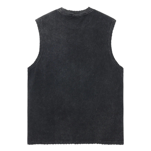 Débardeur Homme Respirant et Ajusté à Épaules Larges pour Sport et Fitness, Coupe Slim, Couleur Unie, T-shirt Polyvalent en Spandex/Polyester - Product Image 2