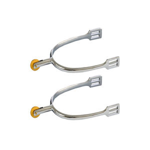 ASLING INTERNATIONAL Éperons de talon de cowboy western pour la course de barils, en acier inoxydable, professionnels pour l'équitation, design personnalisé, haute qualité - Product Image 3